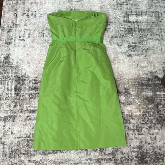 J Crew Silk green cocktail dress - Picture 5 of 7